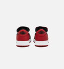 Air Jordan 1 Retro Low OG Black Toe Grade School Lifestyle Shoe - White/Red